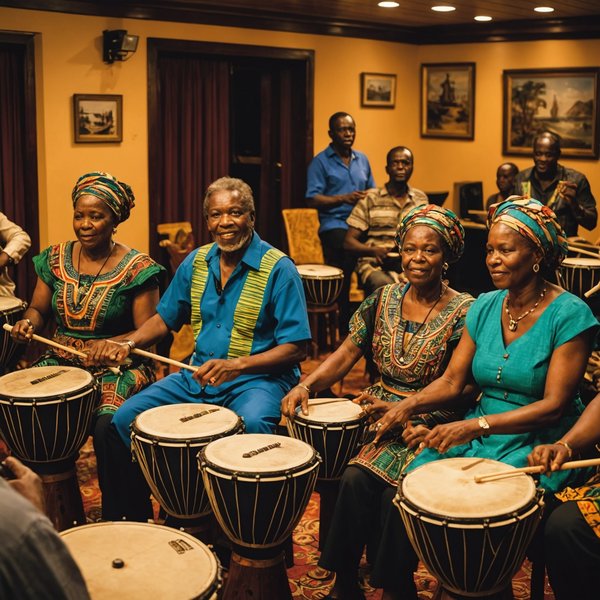 Quelles croisières offrent des ateliers de musique traditionnelle en Afrique?